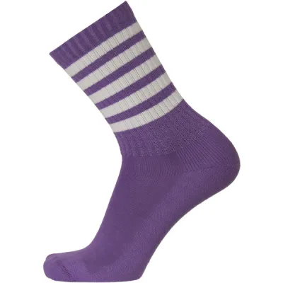 Sukkamestarit Merinovillasukat Sport - Liila 5 Stripes - Unisex - 39-42 - Partioaitta, kuva 1 / 1