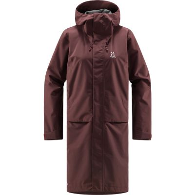 Haglöfs Aria Proof Parka Women - Burgundy Brown - Naiset - XS - Partioaitta