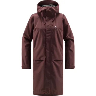 Haglöfs Aria Proof Parka Women - Burgundy Brown - Naiset - S - Partioaitta, kuva 1 / 1