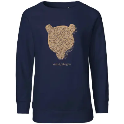 Metsä/Skogen Kids Sweatshirt Karhu - Navy - Lapset - 128/134 - Partioaitta, kuva 1 / 1