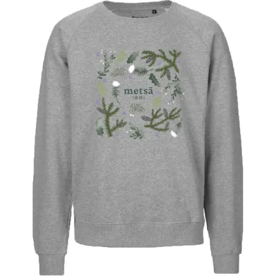 Metsä/Skogen Unisex Sweater Flora Metsä - Sport Grey - Unisex - XS - Partioaitta, kuva 1 / 1