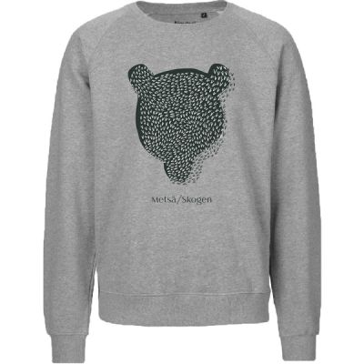 Metsä/Skogen Unisex Sweater Karhu - Sport Grey - Unisex - XXL - Partioaitta