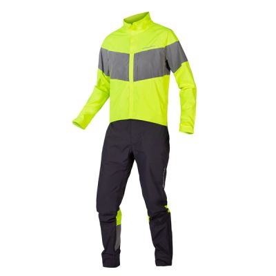 Endura Urban Luminite Waterproof One Piece - Neon-gelb - Miehet - M - Partioaitta