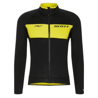 Scott Sco Jacket Ms Rc Warm Reversible Wb - Black/sulphur Yellow - Miehet - S - Partioaitta