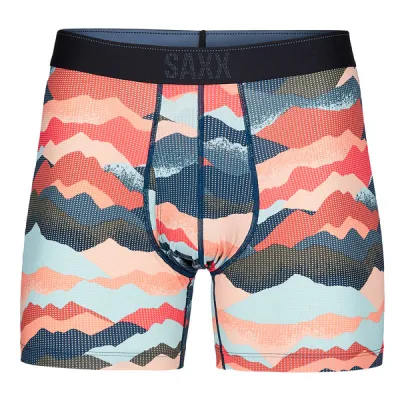 SAXX Quest Boxer Brief Fly - Mountain Abstract- Multi - Miehet - XXL - Partioaitta