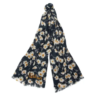Barbour Daisy Print Wrap - Navy - Naiset - 1 - Partioaitta, kuva 1 / 1