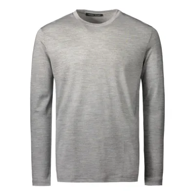 Formal Friday Ultrafine Merino Long Sleeve T-shirt - Grey - Unisex - XXL - Partioaitta, kuva 1 / 1
