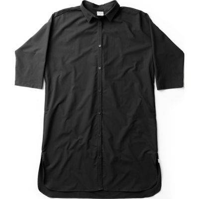Houdini W' S Route Shirt Dress - True Black - Naiset - XS - Partioaitta