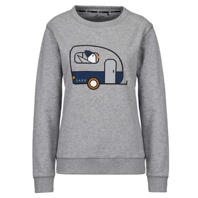FRILUFTS Omaui Printed Sweater - Smoked Pearl Seagull Camper - Miehet - M - Partioaitta, kuva 1 / 1