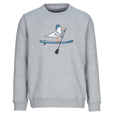 FRILUFTS Omaui Printed Sweater - Smoked Pearl/ Seaugull Sup - Miehet - L - Partioaitta, kuva 1 / 1
