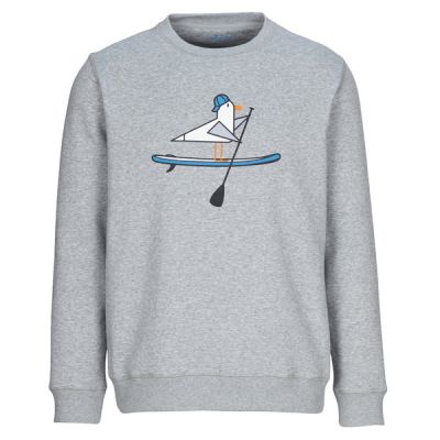 FRILUFTS Omaui Printed Sweater - Smoked Pearl/ Seaugull Sup - Miehet - S - Partioaitta