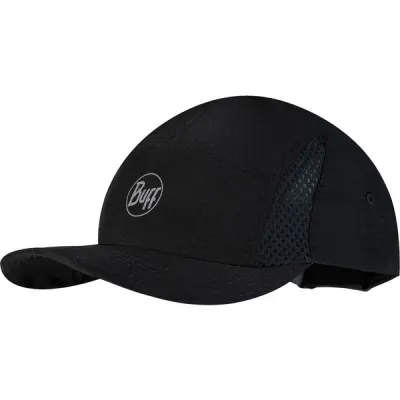 Buff 5 Panel Go Cap - Solid Black - Unisex - S/M - Partioaitta, kuva 1 / 1