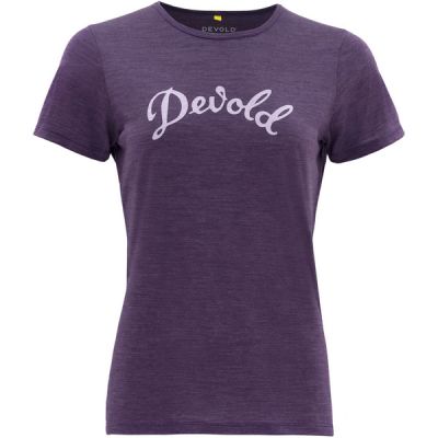Devold Myrull Merino 130 Tee Wmn - Lilac - Naiset - S - Partioaitta