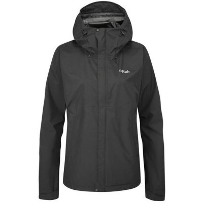 Rab Downpour Eco Jacket Wmns - Black - Naiset - 16 - Partioaitta