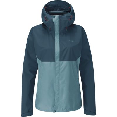 Rab Downpour Eco Jacket Wmns - Orion Blue/citadel - Naiset - 16 - Partioaitta
