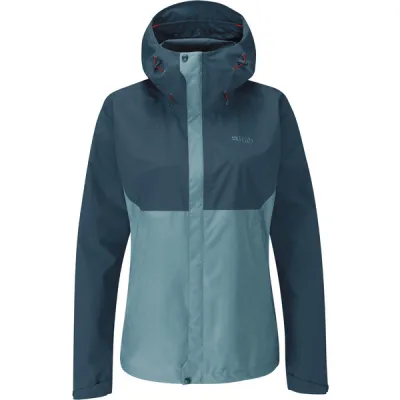 Rab Downpour Eco Jacket Wmns - Orion Blue/citadel - Naiset - 16 - Partioaitta, kuva 1 / 1