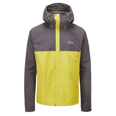 Rab Downpour Eco Jacket - Graphene/zest - Miehet - L - Partioaitta