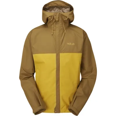 Rab Downpour Eco Jacket - Footprint/sahara - Miehet - L - Partioaitta, kuva 1 / 1