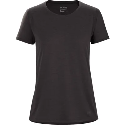 Arc'teryx Taema Crew Ss Women' S - Black Heather - Naiset - S - Partioaitta, kuva 1 / 1