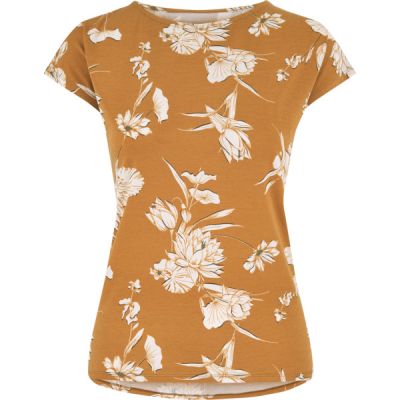 Sherpa Neha Tee - Caramel Lotus - Naiset - M - Partioaitta