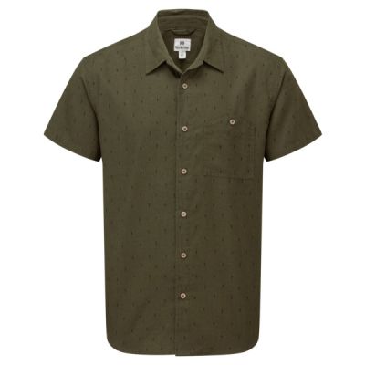 Tentree M Small Tree Mancos Shortsleeve Shirt - Olive Night Green - Miehet - M - Partioaitta