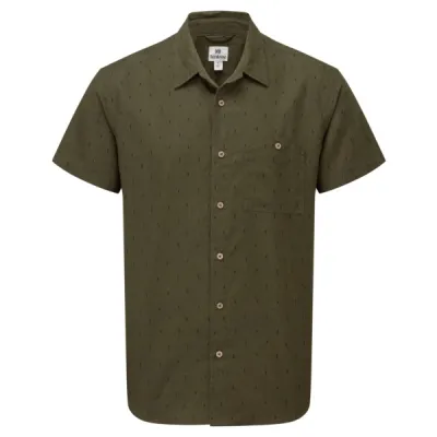Tentree M Small Tree Mancos Shortsleeve Shirt - Olive Night Green - Miehet - M - Partioaitta, kuva 1 / 1