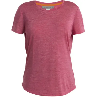 Icebreaker W Sphere Ii Ss Tee - Electron Pink Hthr - Naiset - M - Partioaitta, kuva 1 / 1