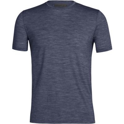 Icebreaker M Sphere Ii Ss Tee - Midnight Navy Hthr - Miehet - M - Partioaitta