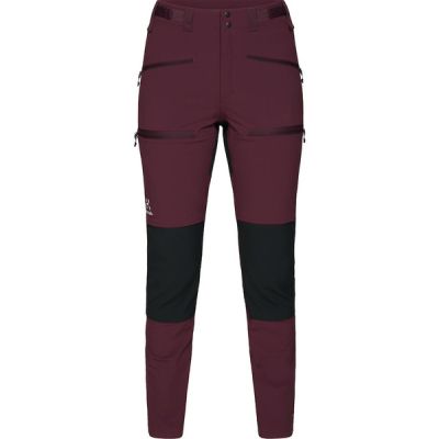 Haglöfs Rugged Slim Pant Women - Aubergine/true Black - Naiset - 36 - Partioaitta