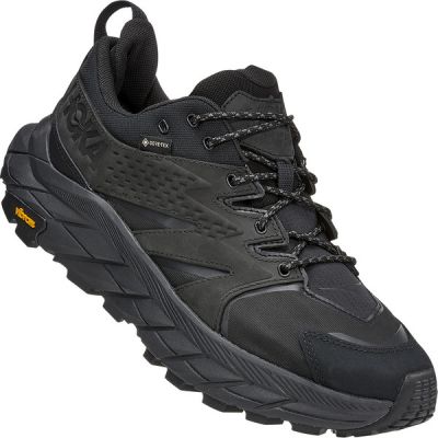 Hoka M Anacapa Low Gtx - Black / Black - Miehet - 10,5 - Partioaitta
