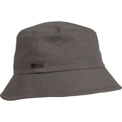 Salon Lakkitehdas Bucket Hat - Harmaa - Unisex - 56 - Partioaitta