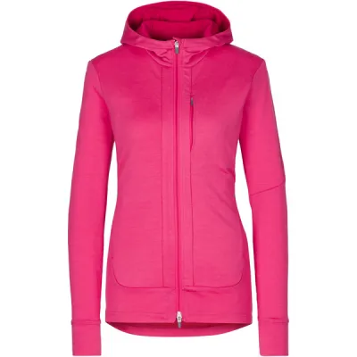 Icebreaker W Quantum Iii Ls Zip Hood - Tempo/electron Pink/cb - Naiset - S - Partioaitta, kuva 1 / 1