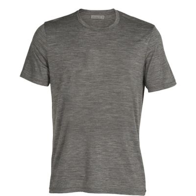 Icebreaker M Tech Lite Ii Ss Tee - Gritstone Hthr - Miehet - XL - Partioaitta