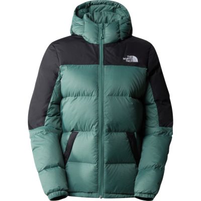 The North Face W Diablo Down Hoodie - Dark Sage/tnf Black - Naiset - S - Partioaitta