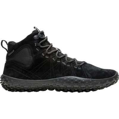 Merrell Wrapt Mid Wp - Black/black - Miehet - 46 - Partioaitta - Paljasjalkakengät