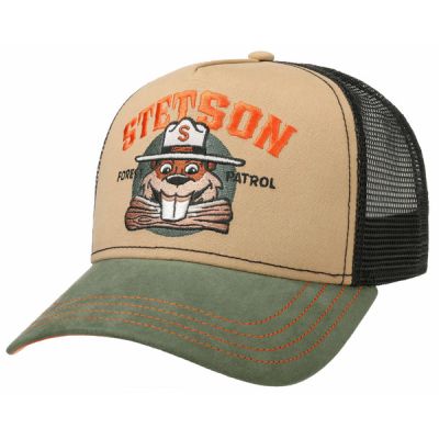 Stetson Trucker Cap Forest Patrol - Beige/green/black - Unisex - OneSize - Partioaitta