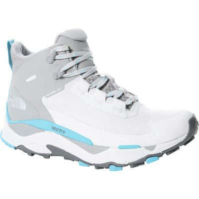 The North Face W Vectiv Exploris Mid Futurelight - Micro Chip Grey/maui Blue - Naiset - US 8,5 - Partioaitta