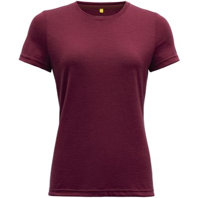 Devold Eika Woman Tee - Beetroot - Naiset - S - Partioaitta