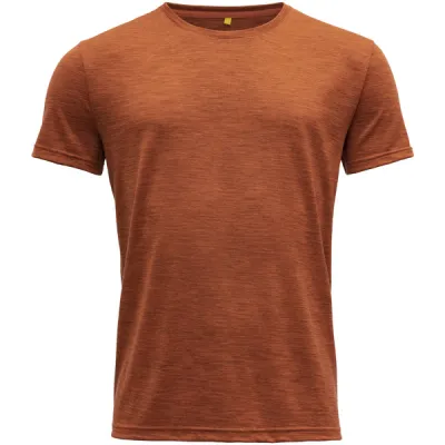 Devold Eika Merino 150 Tee Man - Brick Melange - Miehet - XL - Partioaitta, kuva 1 / 1