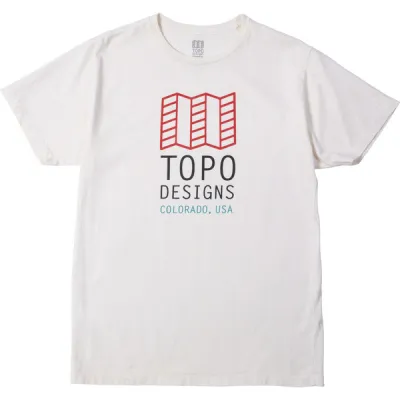 Topo Designs Original Logo Tee M - Natural - Miehet - S - Partioaitta, kuva 1 / 1