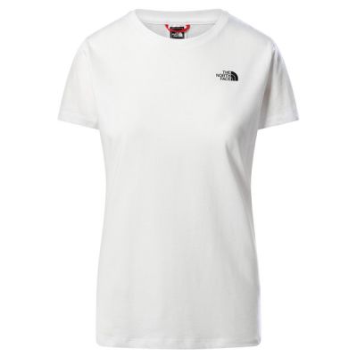 The North Face W S/s Simple Dome Tee - Tnf White - Naiset - S - Partioaitta