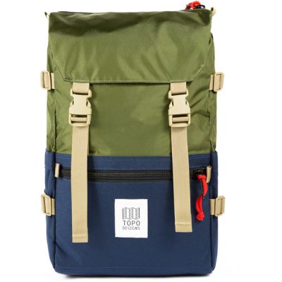 Topo Designs Rover Pack Classic - Olive/navy/recycled - Unisex - OneSize - Partioaitta
