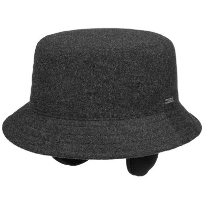Stetson Bucket Wool/cashmere Ef - Grey - Unisex - M - Partioaitta