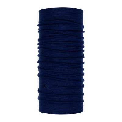 Buff Midweight Merino Wool Buff - Night Blue Melange - Unisex - OneSize - Partioaitta