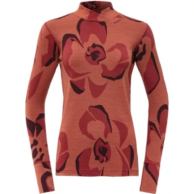 Devold Camoflower Merino 230 Shirt Wmn - Coral - Naiset - L - Partioaitta, kuva 1 / 1