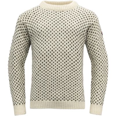 Devold Nordsjø Wool Sweater - Offwhite - Unisex - XL - Partioaitta