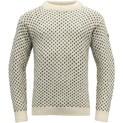 Devold Nordsjø Wool Sweater - Offwhite - Unisex - S - Partioaitta, kuva 1 / 1