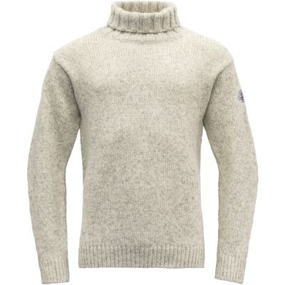 Devold Nansen Wool High Neck - Grey Melange - Unisex - S - Partioaitta