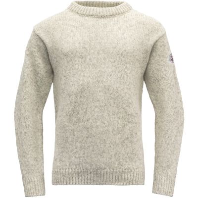 Devold Nansen Wool Sweater - Grey Melange - Unisex - M - Partioaitta