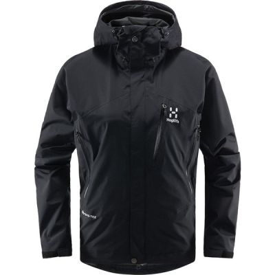 Haglöfs Astral Gtx Jacket Women - True Black - Naiset - S - Partioaitta